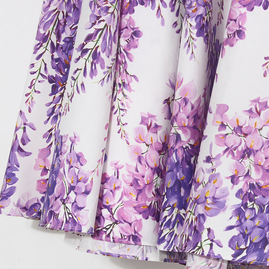 Falda Larga Amplia Estampado Glicina en Algodón - Image 11