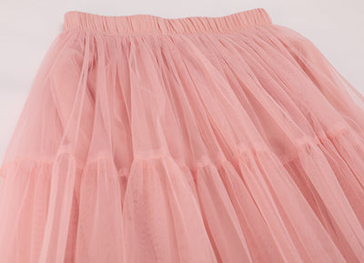 Falda Mesh Elegante con Encaje y Bajo Voluminoso - Image 20