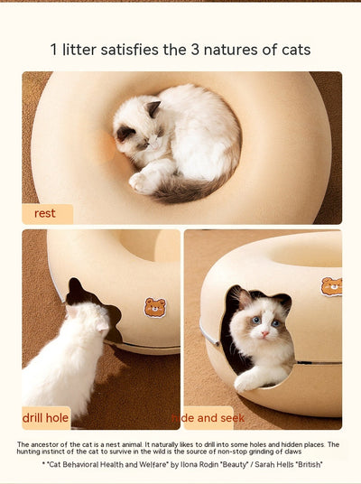 Nido Felino de Fieltro con Forma de Animal y Cierre - Image 16