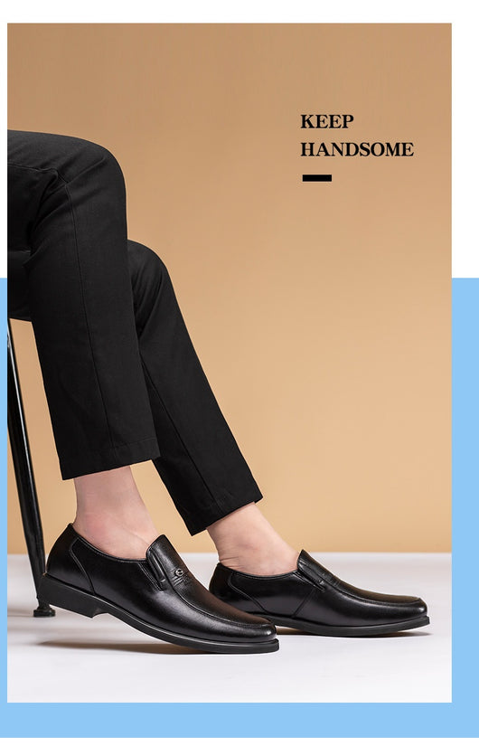 Zapatos de Cuero Genuino Estilo Inglés para Hombre - Elegancia Casual Profesional - Image 11