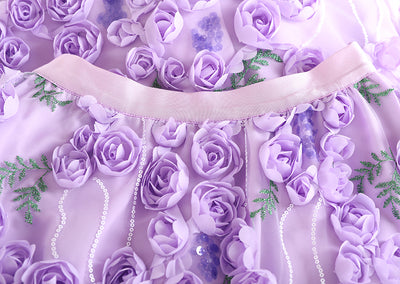 Falda de Tul con Flores Bordadas y Lentejuelas 3D - Image 31