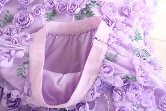 Falda de Tul con Flores Bordadas y Lentejuelas 3D - Image 32