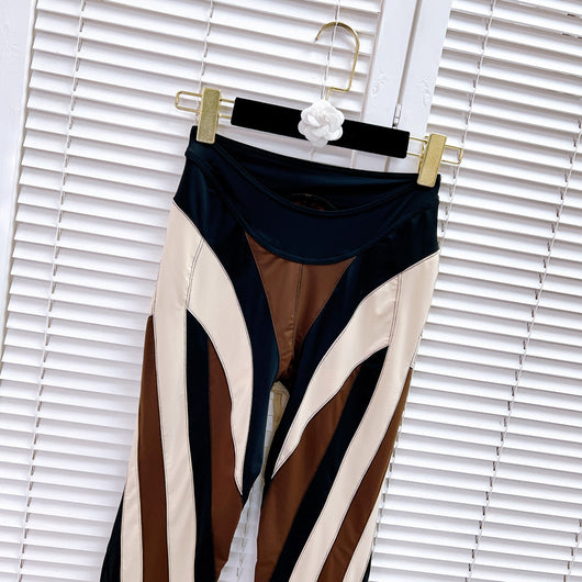 Leggings Deportivos con Malla y Costuras Decorativas para Mujer - Image 35