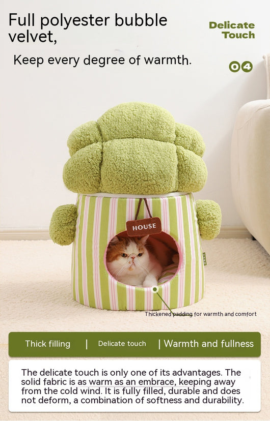 Casa Árbol de Coliflor 3D para Gatos con Cueva Cerrada - Image 12
