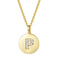 Single Studded Letter Necklace P 925 Plateado
