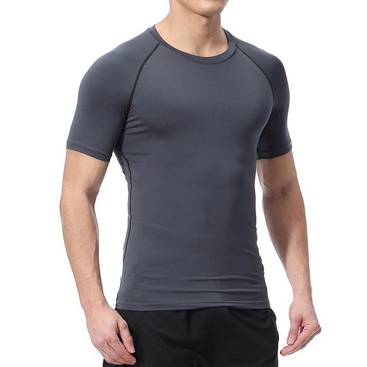 Playera de Compresión Estampado Espada Manga Corta Verano Hombre - Image 31