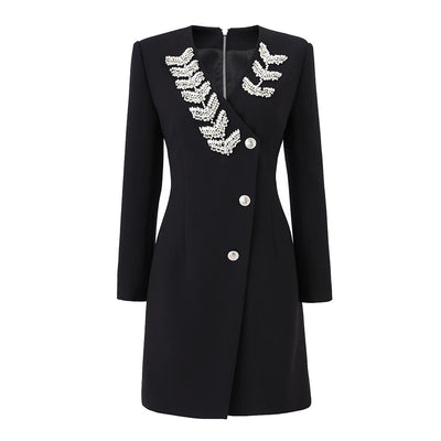 Vestido Elegante de Escote V y Manga Larga para Mujer - Image 26