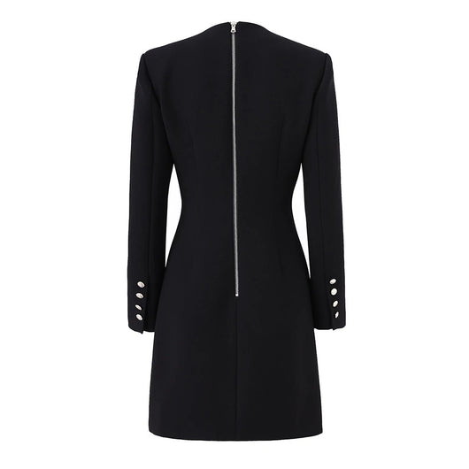 Vestido Elegante de Escote V y Manga Larga para Mujer - Image 30