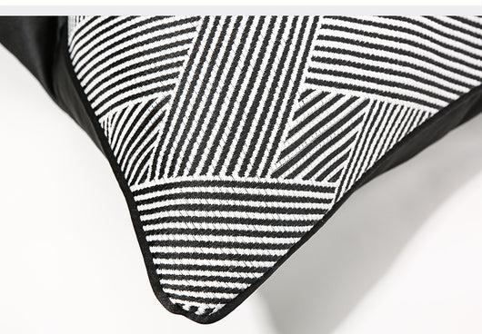 Funda de Almohada Rayas Blancas y Negras para Dormitorio y Sala - Image 19