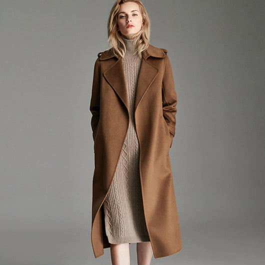 Abrigo Largo de Lana hasta la Rodilla - Elegancia y Calidez - Image 11