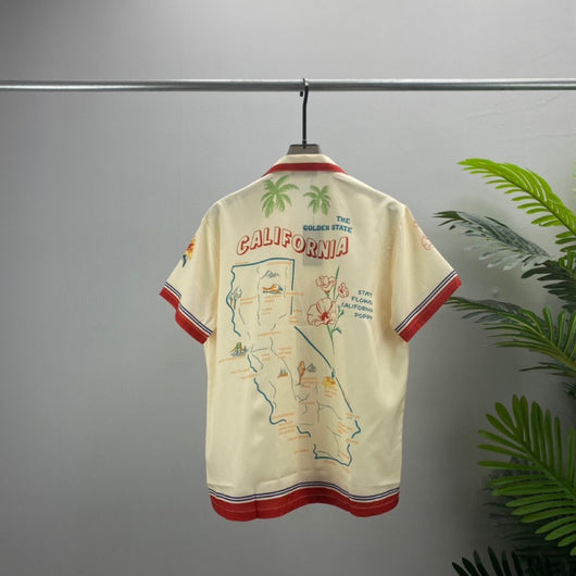 Camisa Estampada de Manga Corta para Hombre - Comodidad de Verano - Image 8