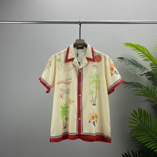Camisa Estampada de Manga Corta para Hombre - Comodidad de Verano - Image 10