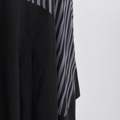Vestido Camisero Oversized con Estampado de Rayas Irregulares - Image 16
