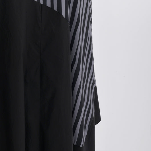 Vestido Camisero Oversized con Estampado de Rayas Irregulares - Image 16
