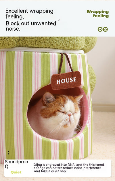 Casa Árbol de Coliflor 3D para Gatos con Cueva Cerrada - Image 16