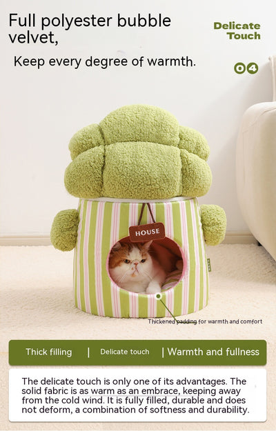 Casa Árbol de Coliflor 3D para Gatos con Cueva Cerrada - Image 20