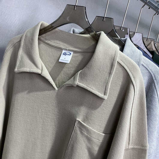 Camisa Casual Americana de Solapa y Manga Corta - Image 19