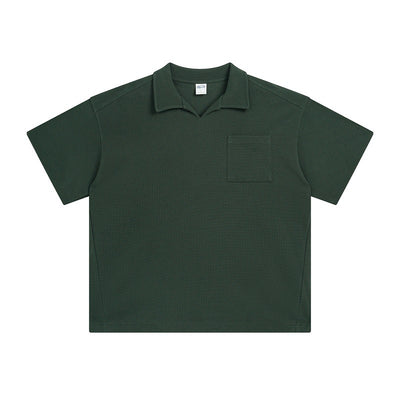 Camisa Casual Americana de Solapa y Manga Corta - Image 31