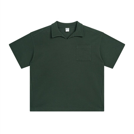 Camisa Casual Americana de Solapa y Manga Corta - Image 31