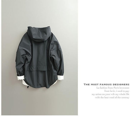Chaqueta Retro Estilo Japonés para Hombre - Corta, Cortaviento y Amplia - Image 7