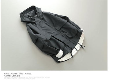 Chaqueta Retro Estilo Japonés para Hombre - Corta, Cortaviento y Amplia - Image 8