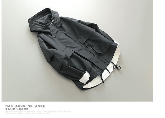 Chaqueta Retro Estilo Japonés para Hombre - Corta, Cortaviento y Amplia - Image 8