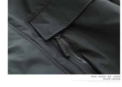 Chaqueta Retro Estilo Japonés para Hombre - Corta, Cortaviento y Amplia - Image 10
