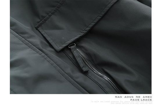 Chaqueta Retro Estilo Japonés para Hombre - Corta, Cortaviento y Amplia - Image 10
