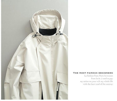 Chaqueta Retro Estilo Japonés para Hombre - Corta, Cortaviento y Amplia - Image 13