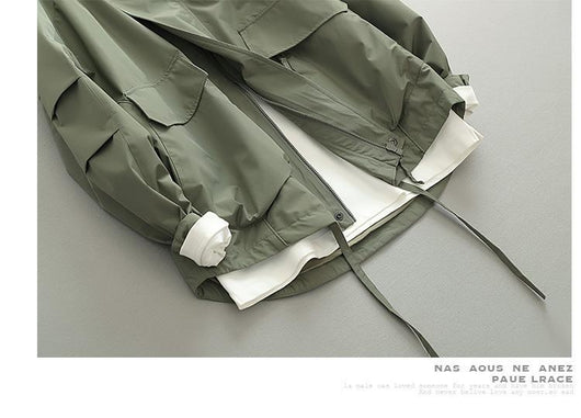 Chaqueta Retro Estilo Japonés para Hombre - Corta, Cortaviento y Amplia - Image 14