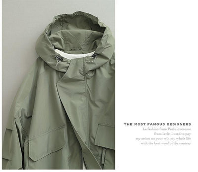 Chaqueta Retro Estilo Japonés para Hombre - Corta, Cortaviento y Amplia - Image 15