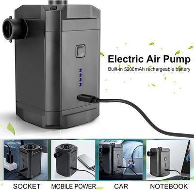 Bomba de Aire Eléctrica Portátil 5200mAh - Image 13