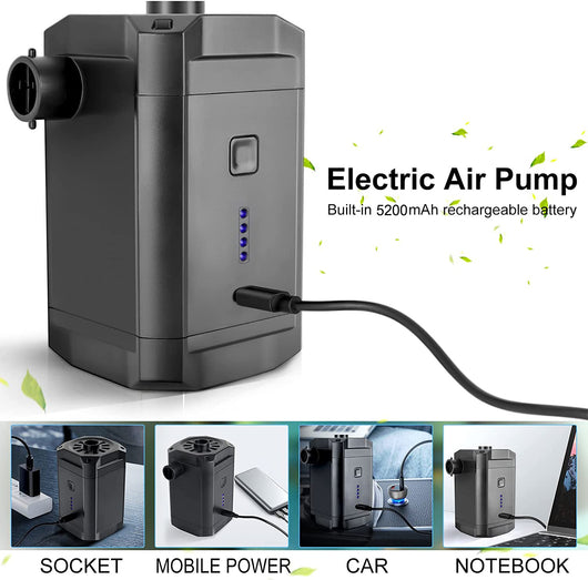 Bomba de Aire Eléctrica Portátil 5200mAh - Image 13