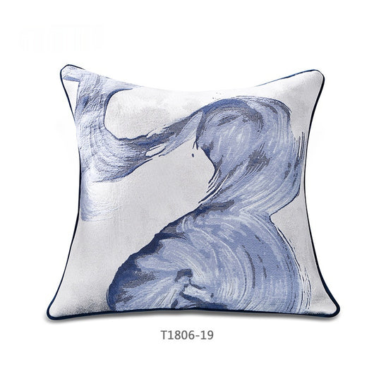 Funda de Almohada Pintura China Azul - Arte Tradicional - Image 17