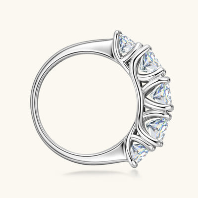 Anillo de Plata 925 con Moissanita Estilo Lujo Minimalista - Image 9