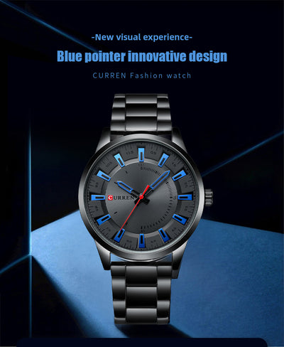 Reloj de Negocios para Hombre con Correa de Acero Inoxidable Resistente al Agua - Image 6