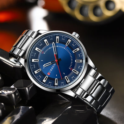 Reloj de Negocios para Hombre con Correa de Acero Inoxidable Resistente al Agua - Image 15