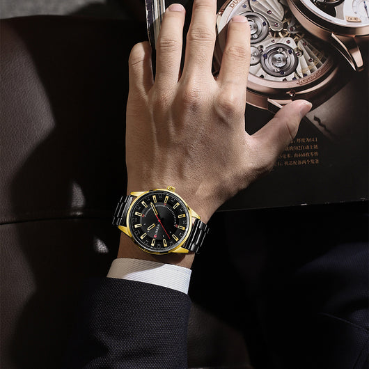 Reloj de Negocios para Hombre con Correa de Acero Inoxidable Resistente al Agua - Image 16