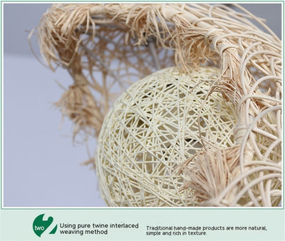 Lámpara de Araña Pastoral Rattan Yestar Luna - Image 17