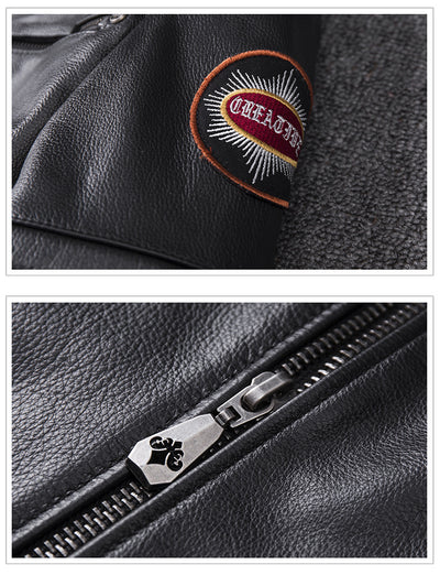 Chaqueta de Motociclista con Cuello de Pie - Abrigo Premium para Hombre - Image 14