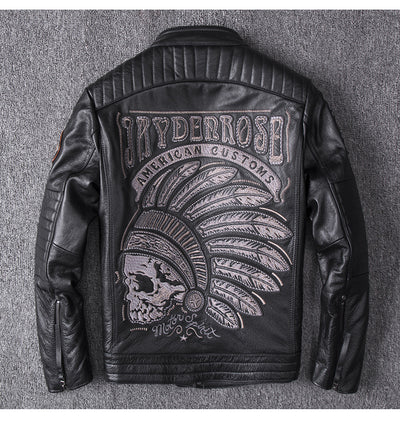 Chaqueta de Motociclista con Cuello de Pie - Abrigo Premium para Hombre - Image 17
