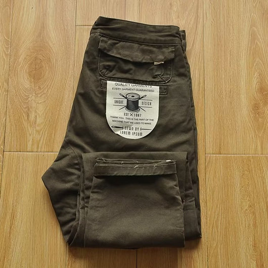 Pantalones de Trabajo Hombre Resistentes a Manchas - Corte Recto Holgado - Image 18