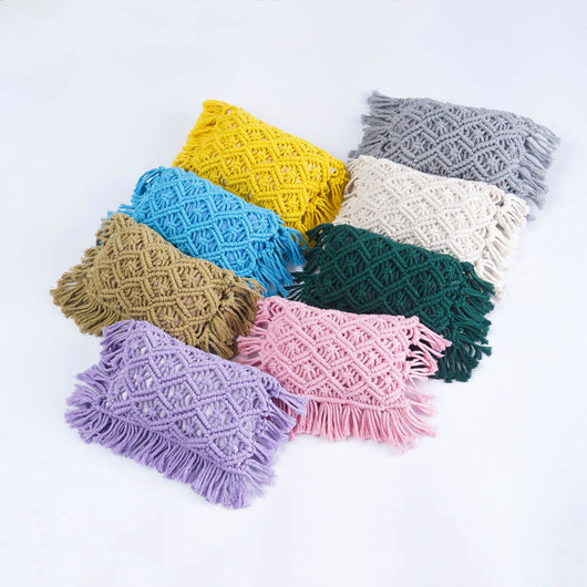 Cojín Tejido a Mano con Borlas Decorativas - Image 19