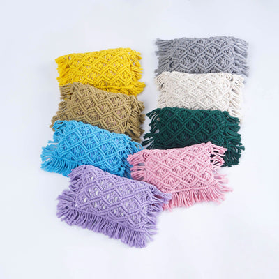 Cojín Tejido a Mano con Borlas Decorativas - Image 22