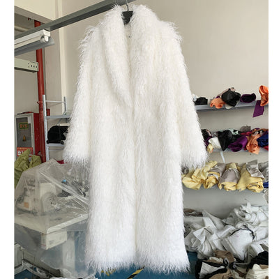 Abrigo de Invierno para Mujer en Cuero con Detalles de Piel - Image 26