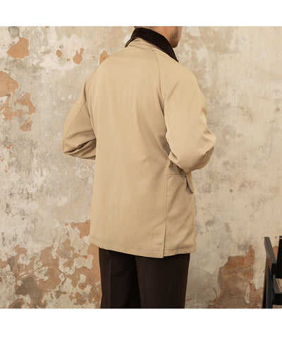 Chaqueta Impermeable Estilo Retro Italiano con Costuras de Solapa - Image 34