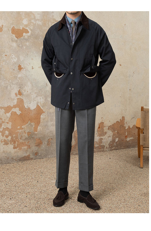 Chaqueta Impermeable Estilo Retro Italiano con Costuras de Solapa - Image 39