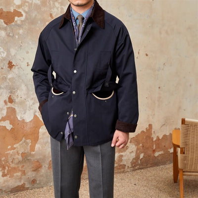 Chaqueta Impermeable Estilo Retro Italiano con Costuras de Solapa - Image 41