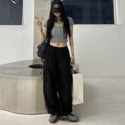 Pantalones Rectos Anchos Casual - Image 35