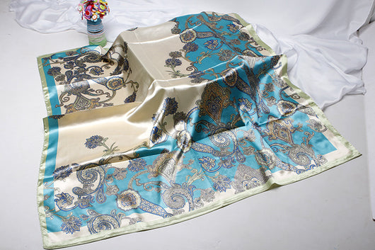 Pañuelo de Seda Artificial Estampado Tamaño Pequeño - Image 47